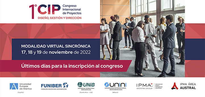 Last days to register for the International Project Congress (IPC), which will take place from November 17 to 19