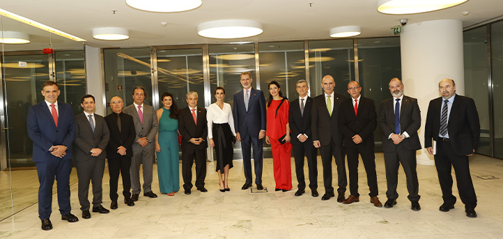 The King and Queen of Spain meet UNIC, sponsored by UNEATLANTICO and FUNIBER, during their visit to Angola