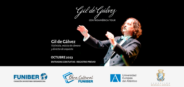 Musician Gil de Gálvez begins tour in Central America with the support of FUNIBER and UNEATLANTICO