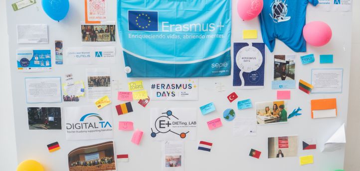 UNEATLANTICO celebrates Erasmus Days with a mural highlighting the institution’s activities