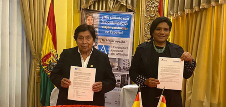 UNEATLANTICO and FUNIBER establish cooperation agreement with ANDECOP in Bolivia