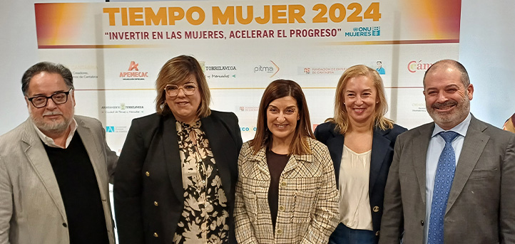 UNEATLANTICO present at the inauguration of the Tiempo Mujer Conference in Torrelavega that advocates gender equality