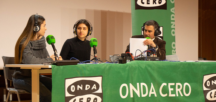 The auditorium of UNEATLANTICO hosts the live program “Más de Uno Cantabria” by Onda Cero