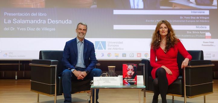 Dr. Yves Díaz de Villegas presents his book “La Salamandra Desnuda” at UNEATLANTICO