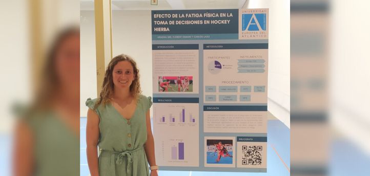Ariadna Siri, graduate student in the degrees of CAFYD and Psychology, attends a Congress of Physical Activity and Sport in Barcelona