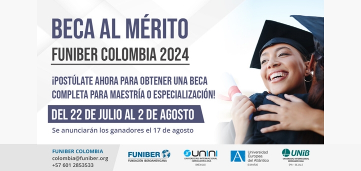 Universidad Europea del Atlántico supports the call for the FUNIBER 2024 Merit Scholarship in Colombia