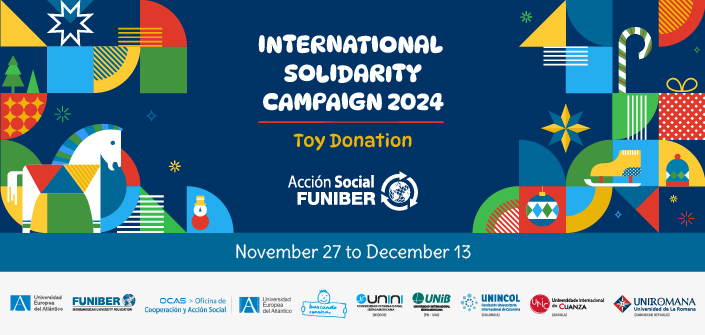 UNEATLANTICO and universities of the FUNIBER network are once again organising an international solidarity campaign