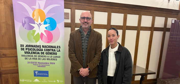 Teachers and students of UNEATLANTICO, attend the XV National Conference on Gender Violence organised by the Official College of Psychology of Cantabria