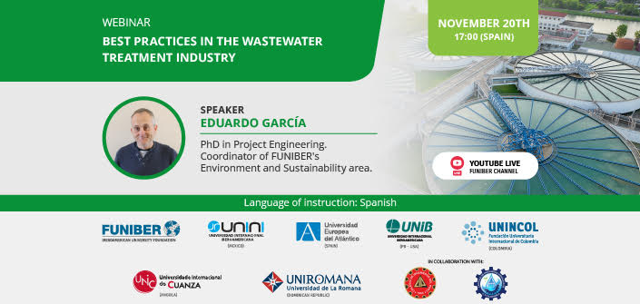 UNEATLANTICO organizes the webinar “Best practices in the wastewater treatment industry”