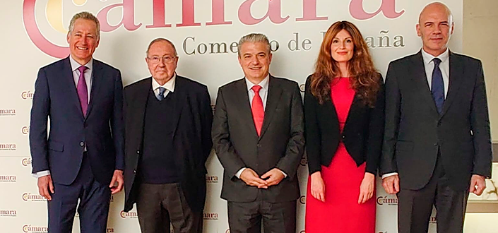 UNEATLANTICO, FUNIBER and FIDBAN sign an agreement with the Chamber of Commerce of Spain