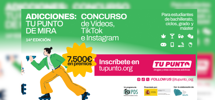 Call for entries for the 14th edition of the competitions «Adicciones: Tu Punto de Mira»