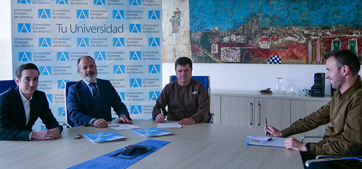 UNEATLANTICO and the Cantabrian Athletics Federation sign an agreement to promote and spread sport in the region.