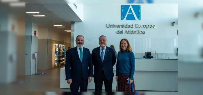 UNEATLANTICO receives the visit of the Honorary Consul of Ukraine in Cantabria, Mr. Arturo González Mota