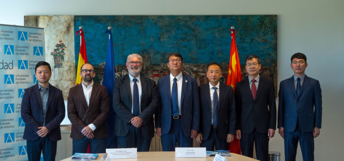 Representatives from Shenyang University visit the UNEATLANTICO university campus