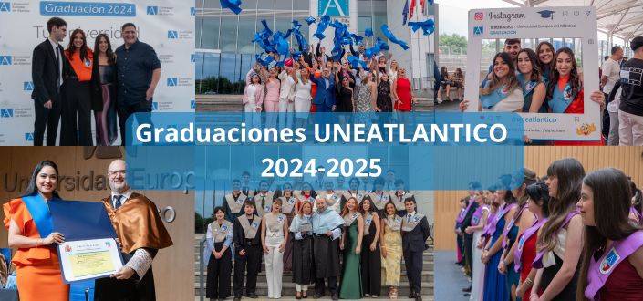 UNEATLANTICO celebrates five graduation ceremonies with the participation of students, families and teachers