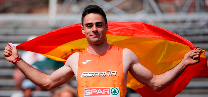 Pablo Delgado, a student at UNEATLANTICO, is crowned European Under-23 triple jump champion