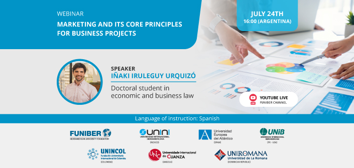 UNEATLANTICO organizes the webinar “Marketing and Its Core Principles for Business Projects”
