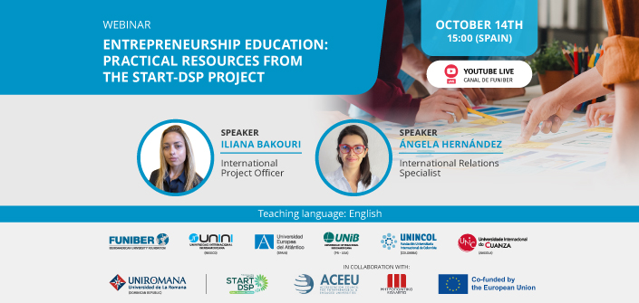 UNEATLANTICO Organizes a Webinar on Entrepreneurship Education as part of Erasmus Days