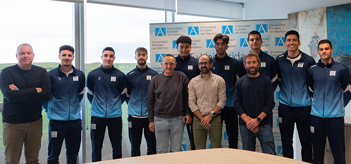 UNEATLANTICO and the C.D. Voleibol Textil Santanderina renew their collaboration agreement