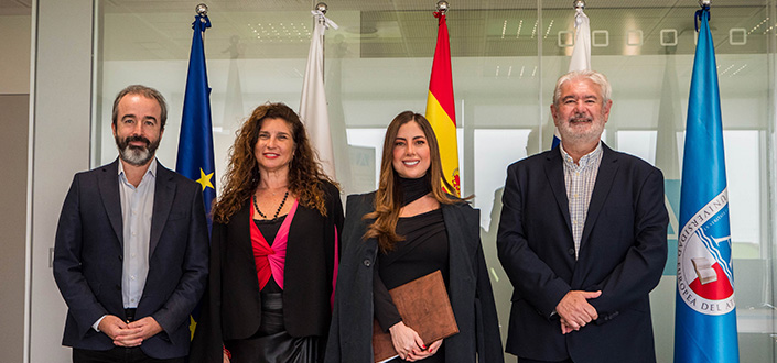 The Assembly member of the government of Ecuador, Lucía Jaramillo visits the UNEATLANTICO campus