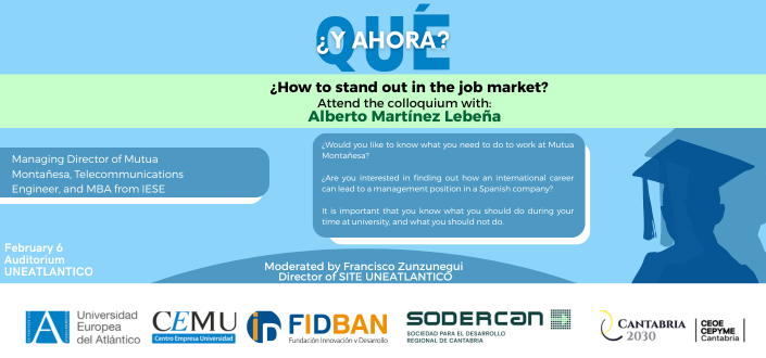 UNEATLANTICO receives Alberto Martínez Lebeña in the program of talks «Y Ahora Qué?»