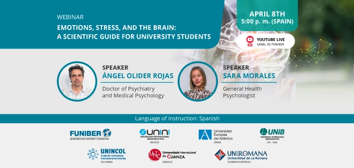 UNEATLANTICO organizes the webinar “Emotions, Stress, and the Brain: A Scientific Guide for University Students”