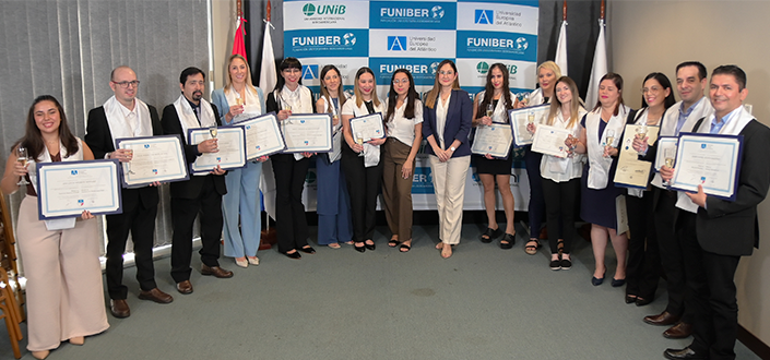 UNEATLANTICO and FUNIBER recognize the excellence of their recipients in the first delivery of titles of 2026 in Paraguay