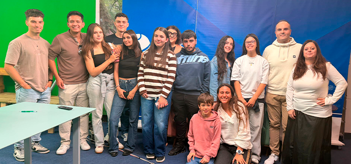 The future journalists of UNEATLANTICO learn how television works on Popular TV
